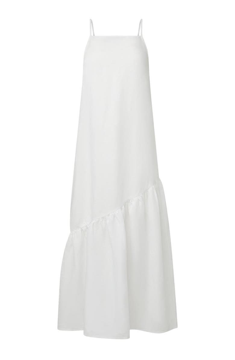 Onia Air Linen Square Neck Maxi Dress, Alternate, color, White