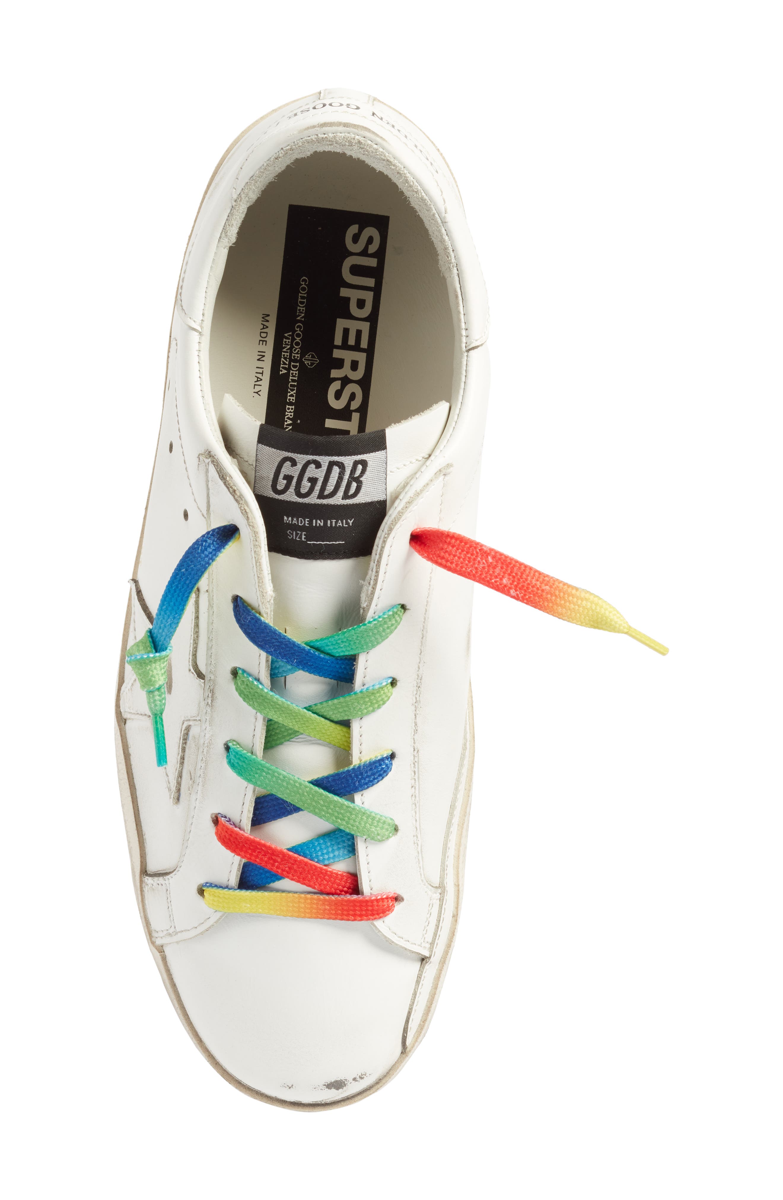 Golden Goose Superstar Rainbow Low-Top Sneaker, Alternate, color, 