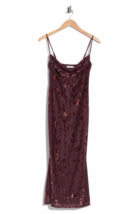 Square Neck Mermaid Midi Dress