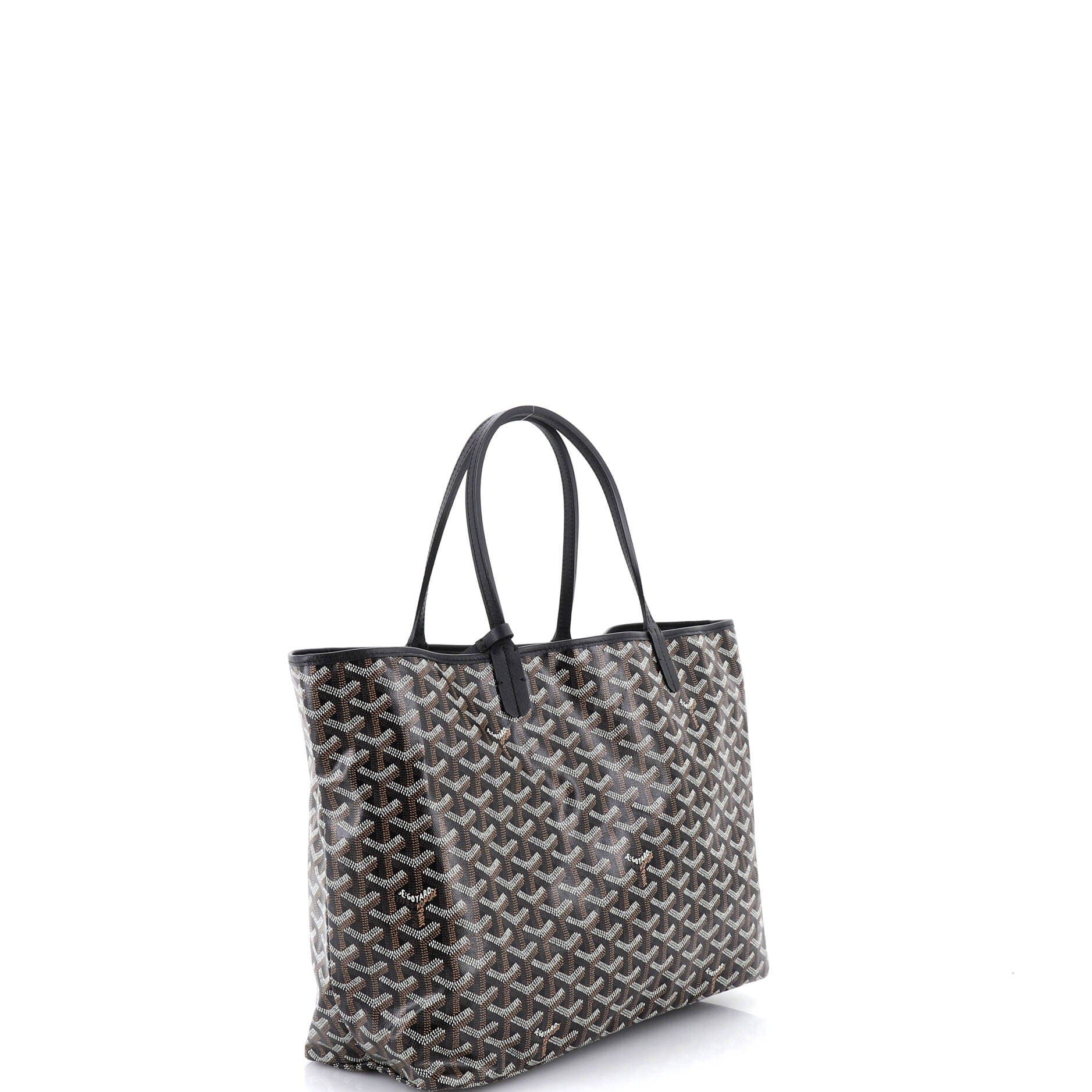 Pre-Owned Goyard Saint Louis Tote Coated Canvas PM, Alternate, color, Black