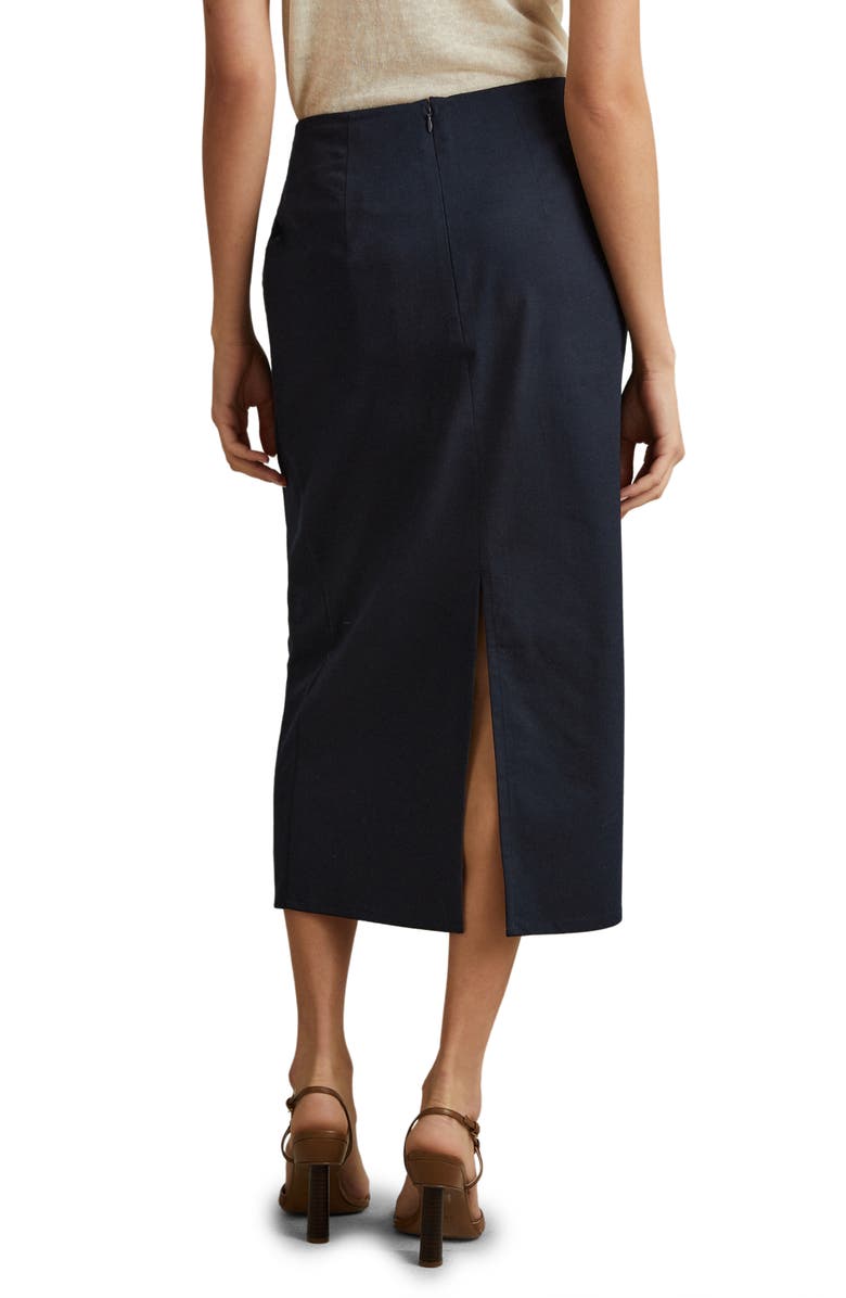 Reiss Nadia Faux Wrap Pencil Skirt, Alternate, color,