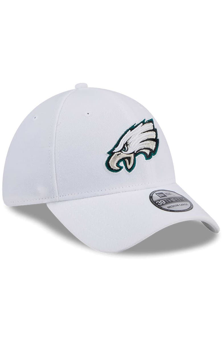 New Era Men's New Era White Philadelphia Eagles Main 39THIRTY Flex Hat, Alternate, color, 