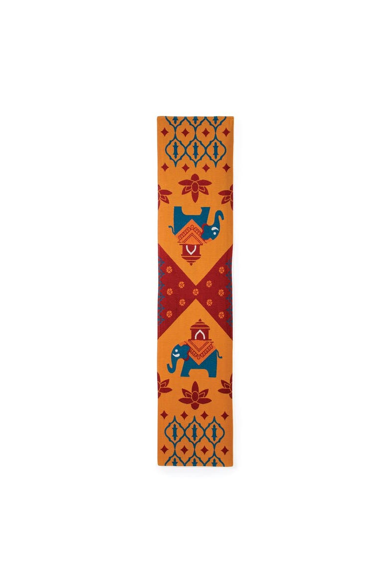 Indian Decorative Runner, Alternate, color, orange