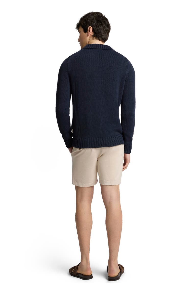 Onia Ultra Soft Cotton Johnny Polo, Alternate, color, Midnight