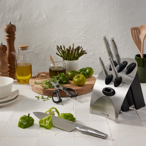 Cuisine::pro Id3 Tora 7pc Knife Block Set In Silver