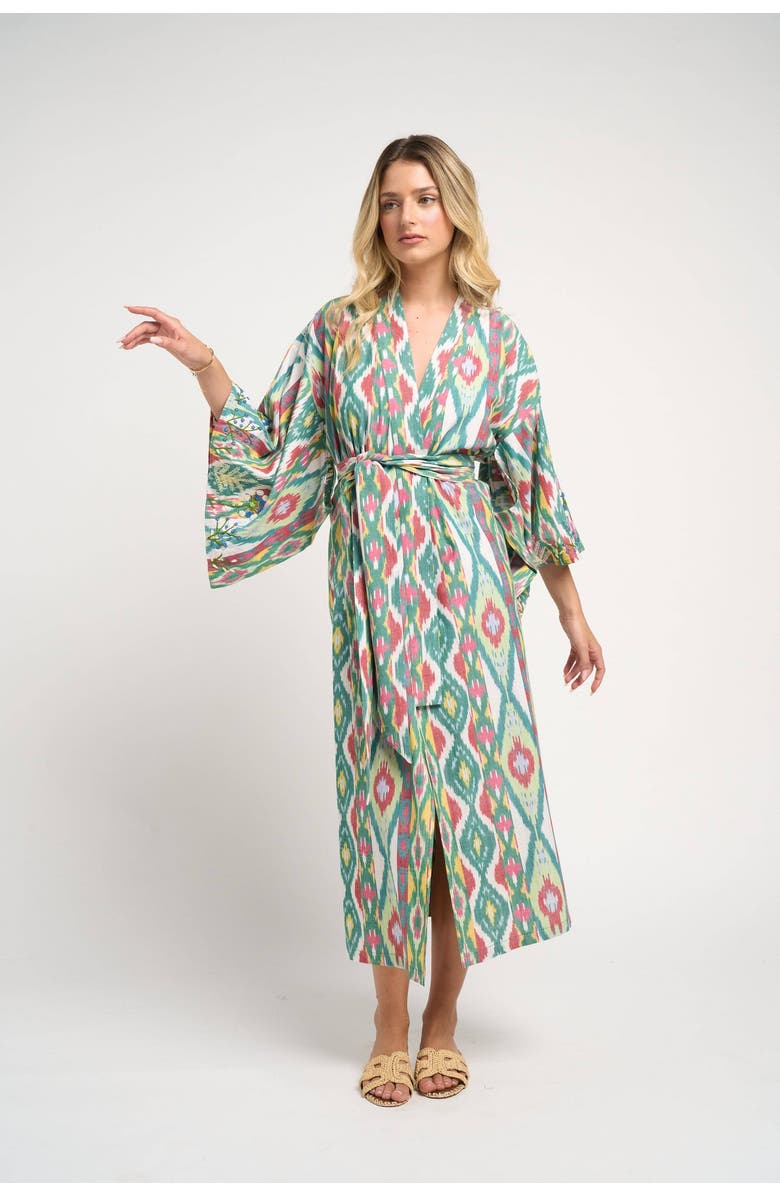 GUADALUPE DESIGN Anisa Ikat Kimono, Alternate, color, Multi