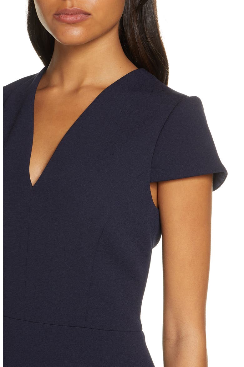 Midi Sheath Dress, Alternate, color, NAVY