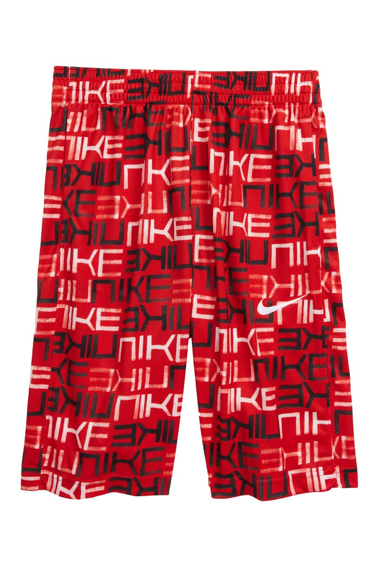 Dri-FIT Avalanche Athletic Shorts, Main, color, UNIVERSITY RED/ WHITE