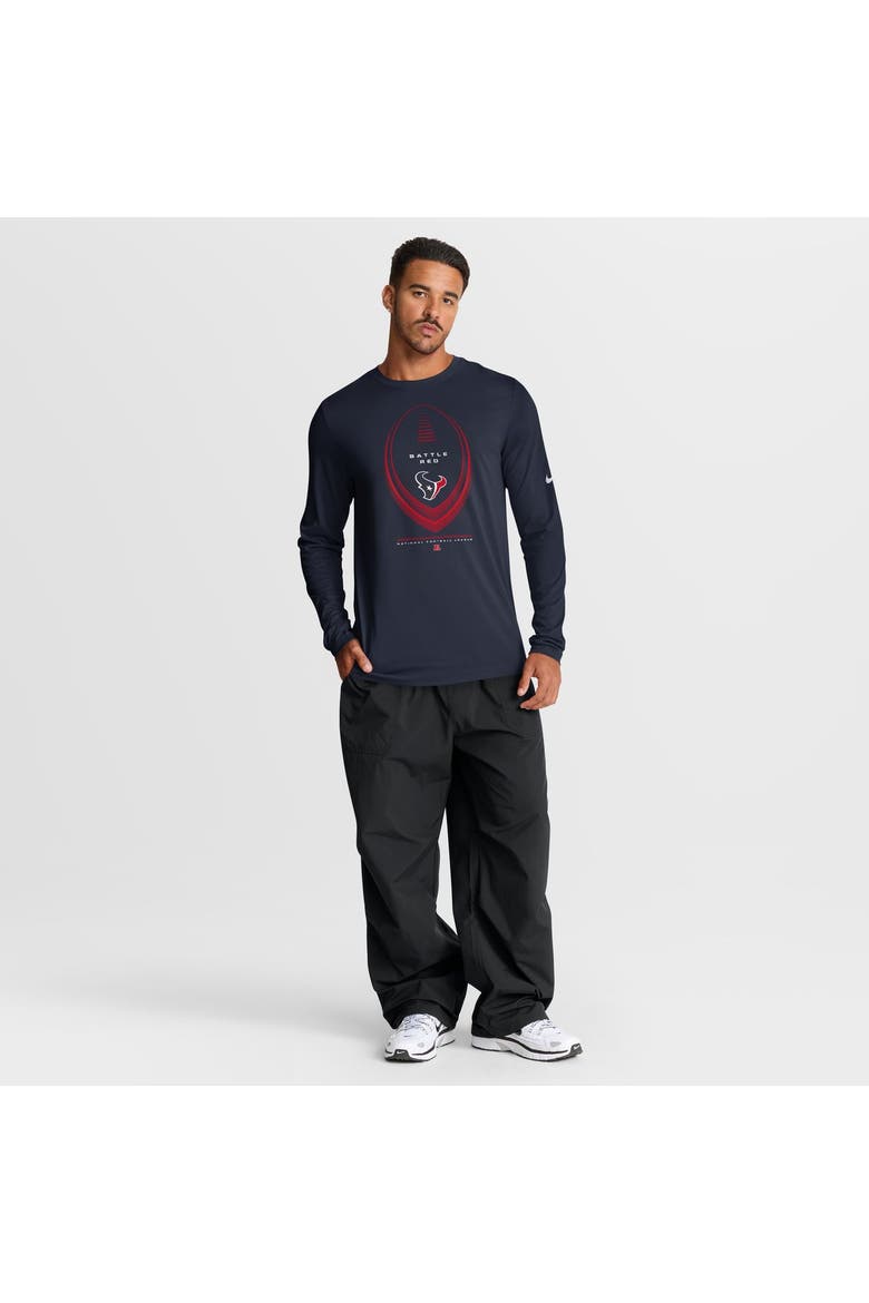Men's Nike Navy Houston Texans Legend Icon Dri-FIT Long Sleeve T-Shirt, Alternate, color, Navy