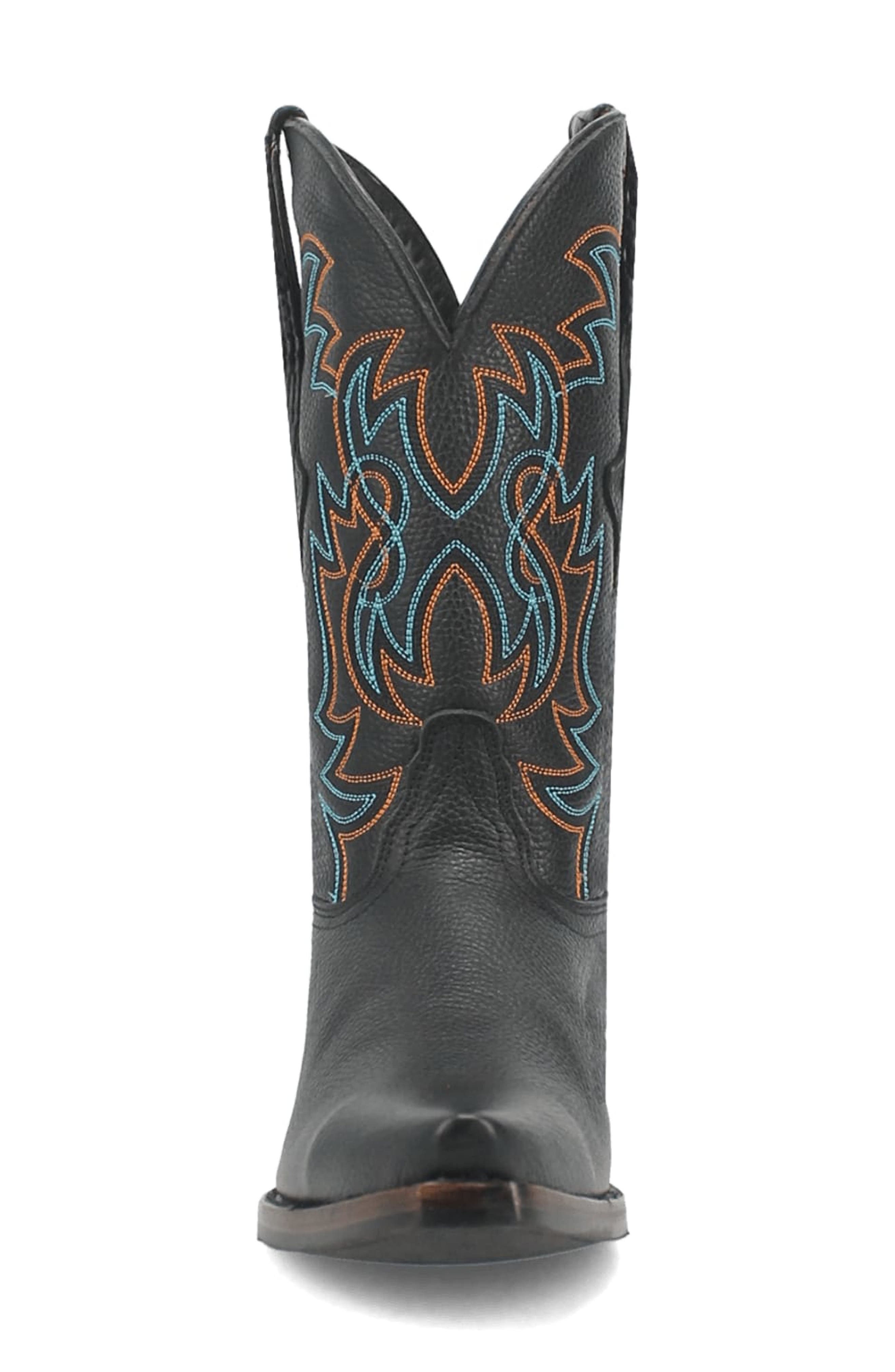 Dingo Gold Rush Pebbled Leather Cowboy Boot, Alternate, color, 