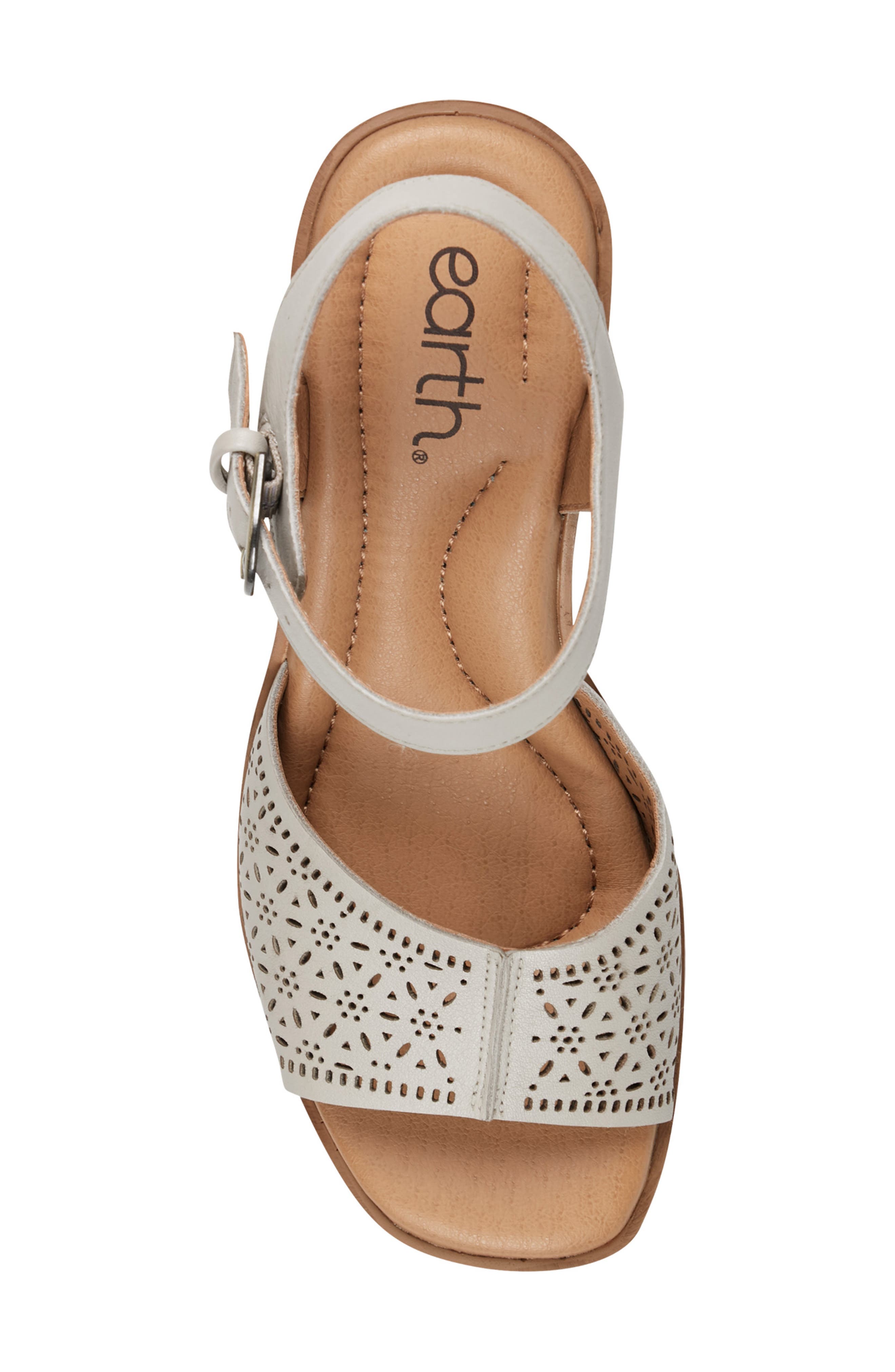 Earth<sup>®</sup> Quinty Ankle Strap Platform Sandal, Alternate, color, Ivory