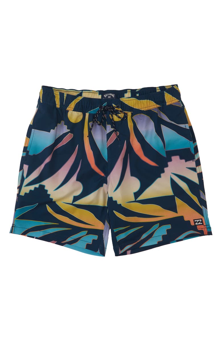 Billabong Kids' Sundays Layback Swim Trunks, Main, color, 