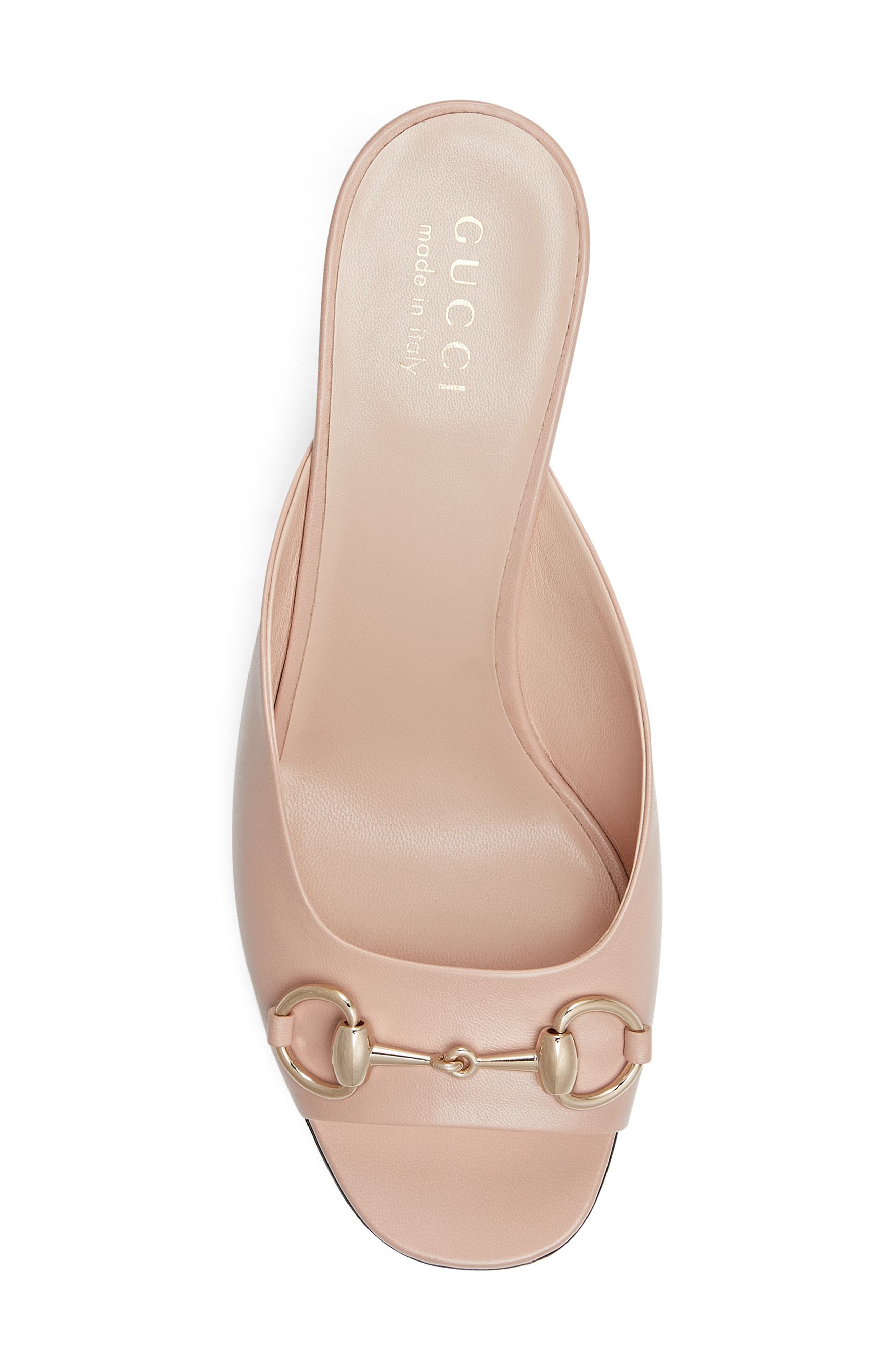 Gucci Lady Horsebit Slide Sandal, Alternate, color, 