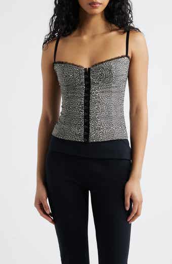 The Caroline Leopard Corset Top