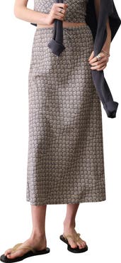 Marine Layer Avery Hemp Blend Midi Skirt