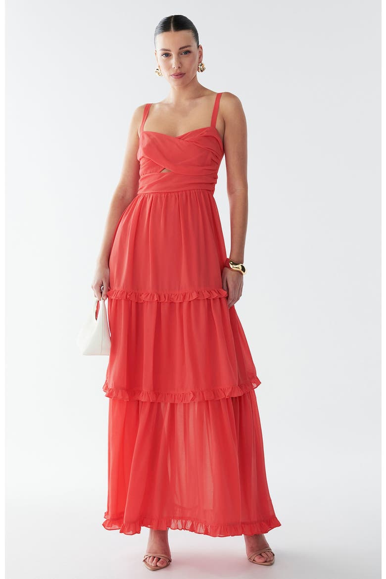 Willow Maxi Dress, Alternate, color, Coral Pink