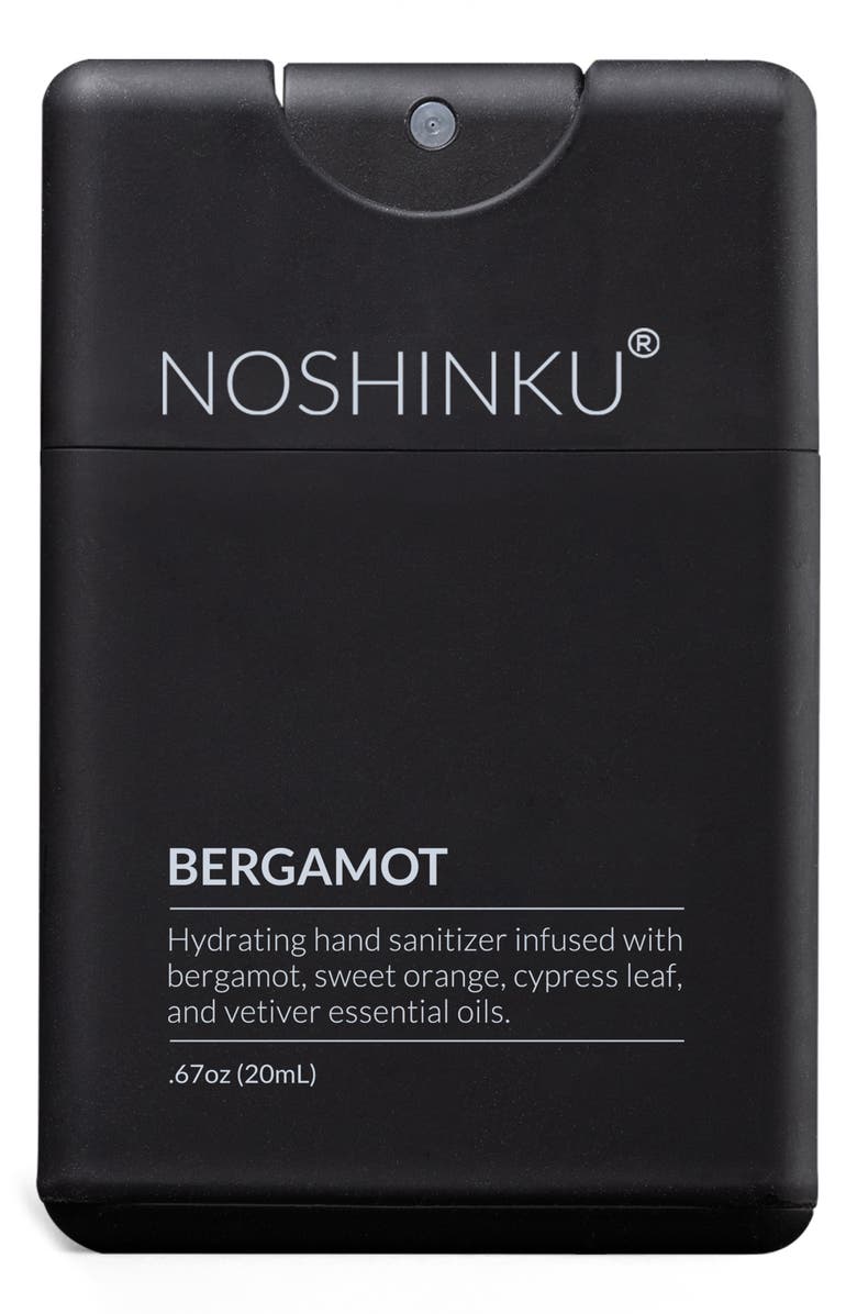 NOSHINKU Refillable Rejuvenating Travel Size Hand Sanitizer, Main, color, Bergamot