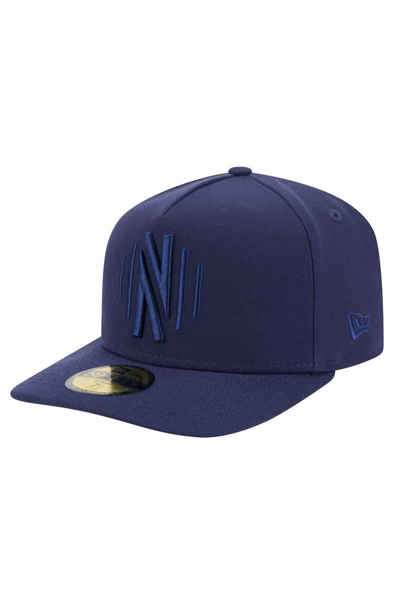New Era Men's New Era Navy Nashville SC Color Pack A-Frame 59FIFTY Fitted Hat, Main, color, Navy