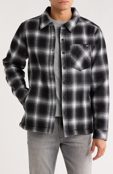Damon Plaid Faux Shearling Lined Flannel Jacket