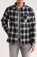 Hurley Damon Plaid Faux Shearling Lined Flannel Jacket