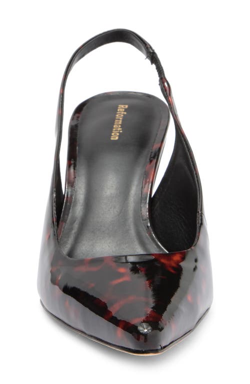 Reformation Westlyn Wedge Pump In Red