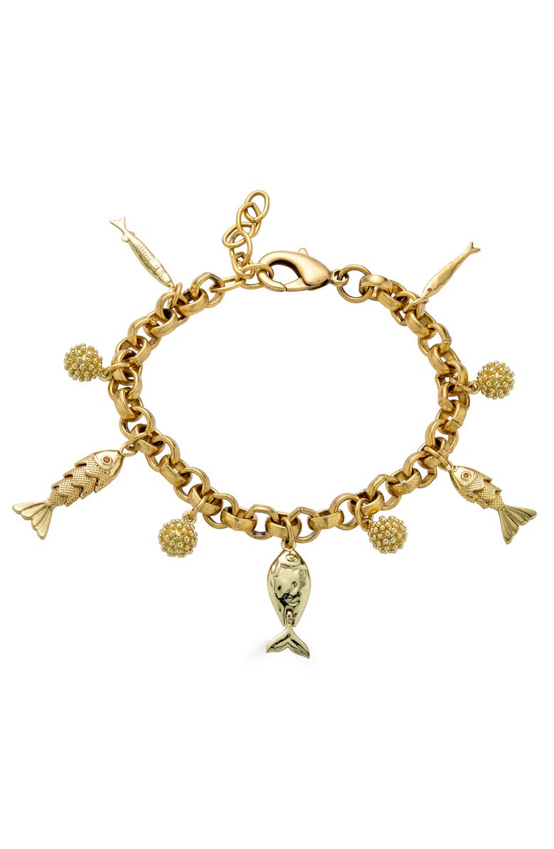 Loni Paul Jewelry Fish Charm Bracelet, Main, color,