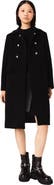 maje Long wool blend coat