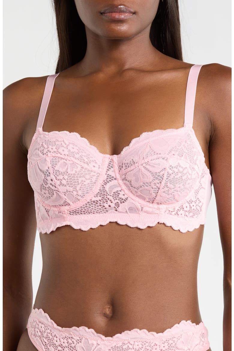 Lace Underwire Bra, Main, color, PETAL PINK