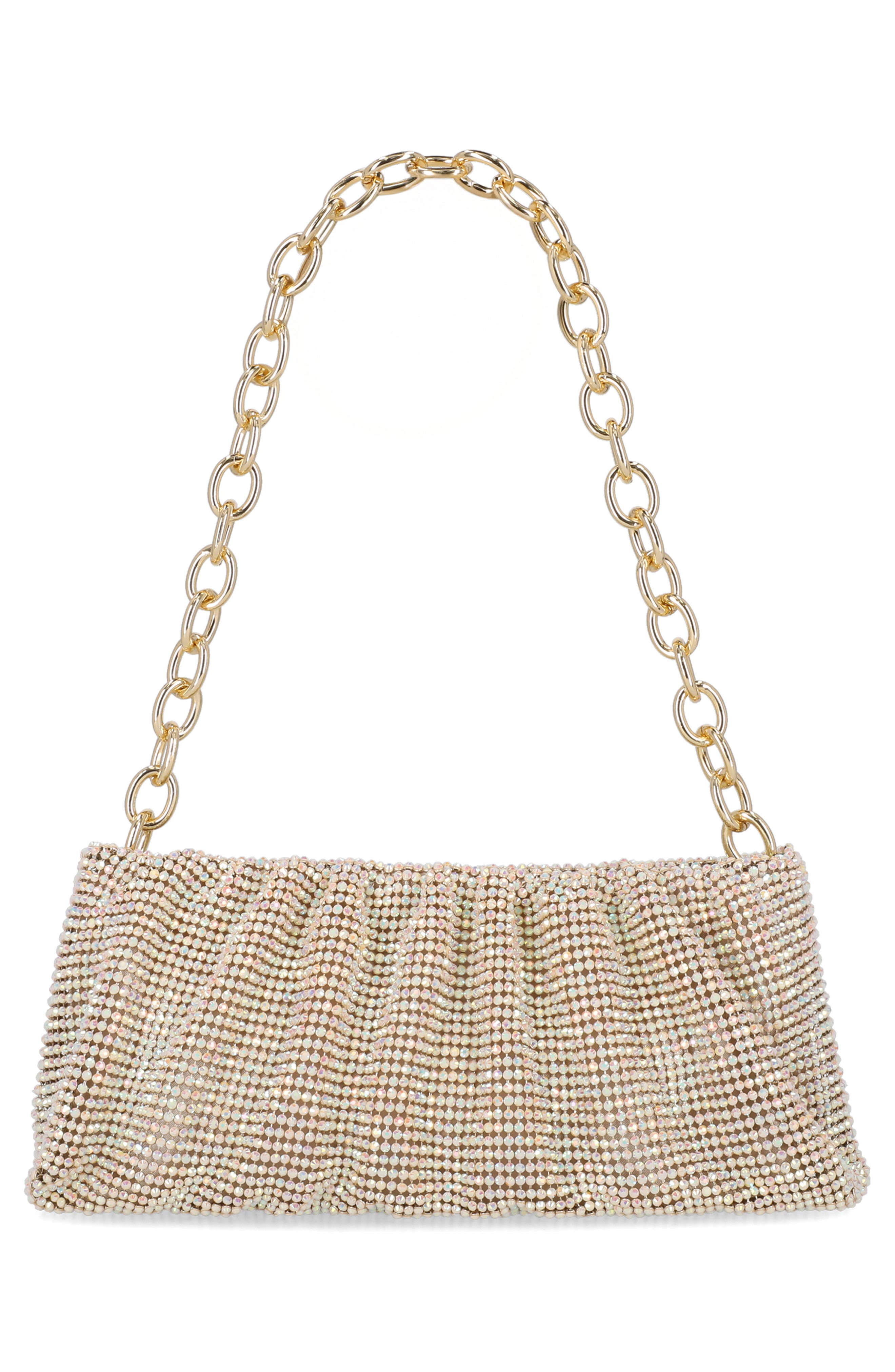 Nixie Crystal Mesh Clutch