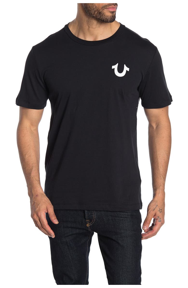 True Religion Brand Jeans Brand Logo Crew Neck T-Shirt, Main, color, 