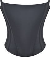 HOUSE OF CB Genevieve Strapless Satin Corset Top