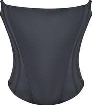 HOUSE OF CB Genevieve Strapless Satin Corset Top