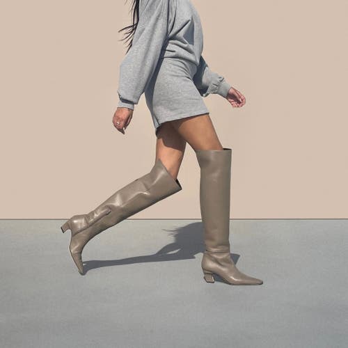 Neil J. Rodgers Meg Over The Knee Boot In Mastice Nappa