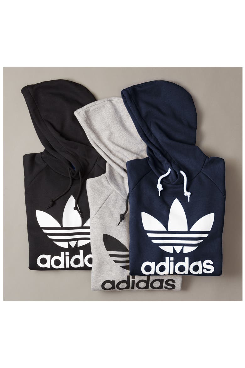 Trefoil Graphic Hoodie, Alternate, color, LEGEND INK