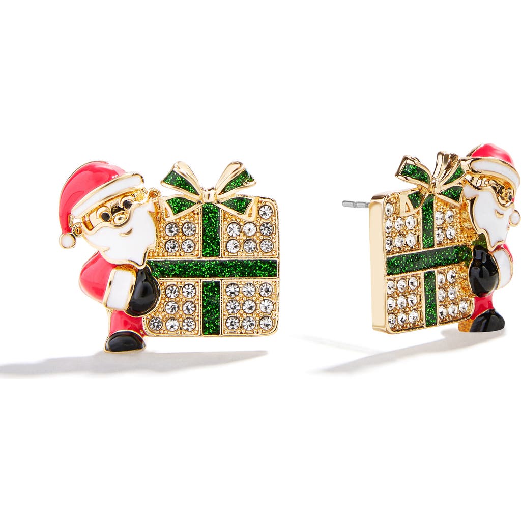 Baublebar Yule Love Crystal Stud Earrings In Gold