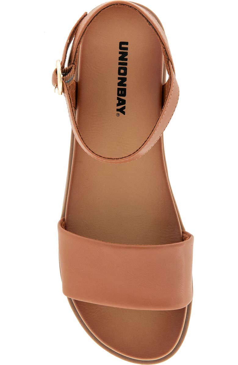 UNIONBAY Regal Ankle Strap Sandal, Alternate, color, Cognac