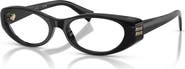 Miu Miu 53mm Oval optical glasses