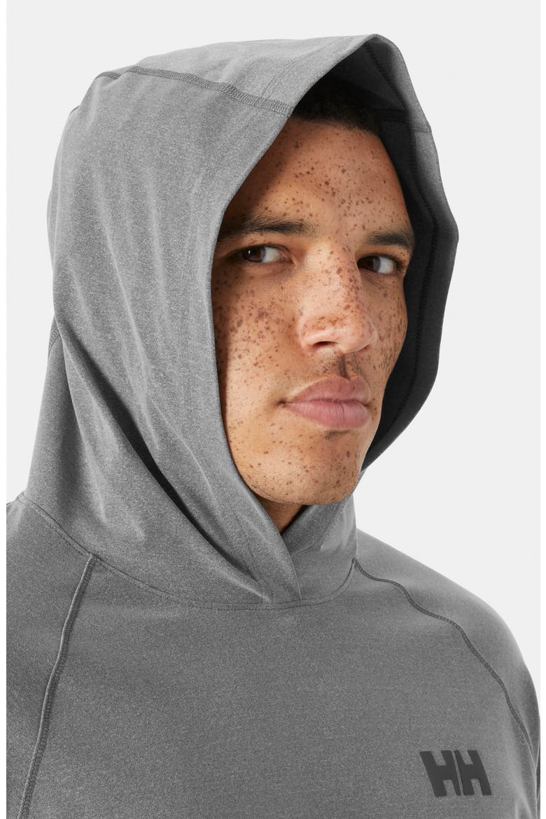 Tyri Pullover Hoodie, Alternate, color, EBONY MELANGE
