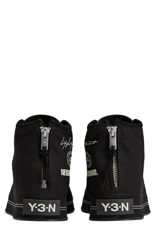 Y-3 X Neighborhood Gender Inclusive -n Nizza Hi Sneaker In Black