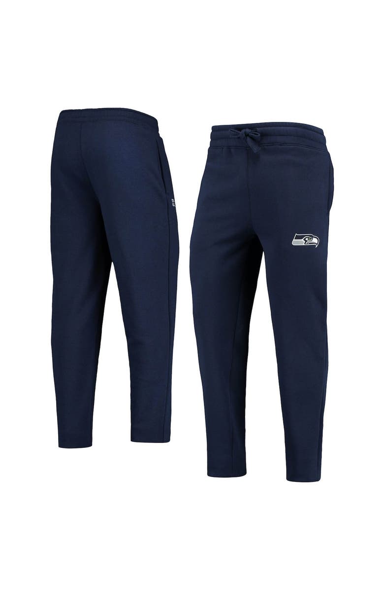 STARTER Men's College Navy Seattle Seahawks Starter Option Run Sweatpants, Main, color, 