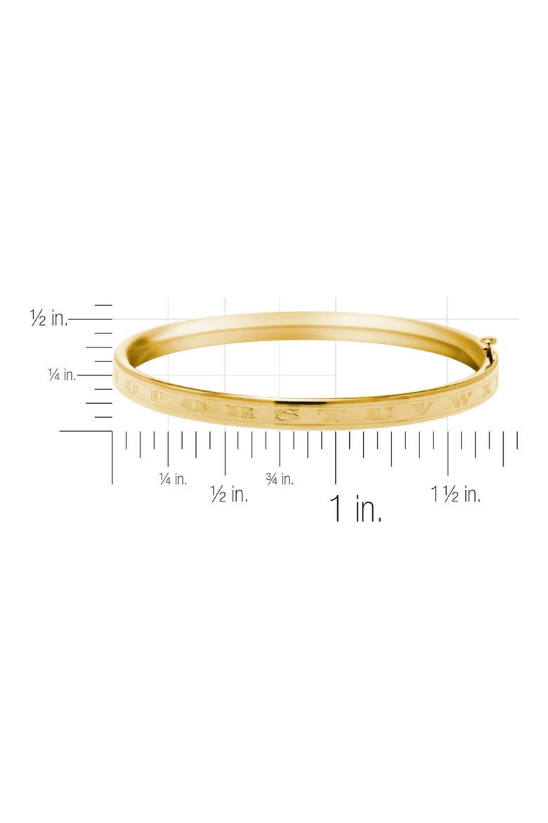 'Alpha Baby' Gold Bracelet, Alternate, color, GOLD