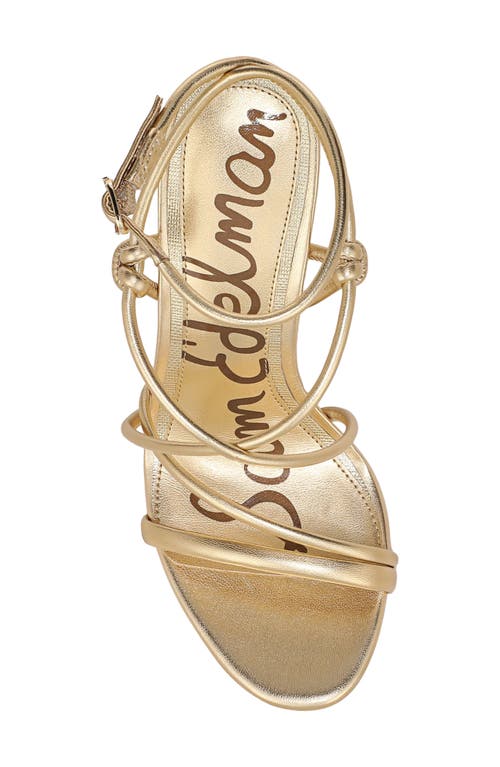 Sam Edelman Isadora Ankle Strap Sandal In Gold