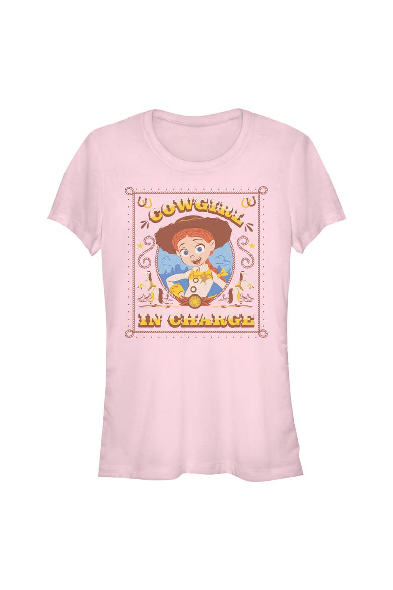 Junior's Toy Story 5 Cowgirl In Charge  Graphic T-Shirt, Main, color, Light Pink