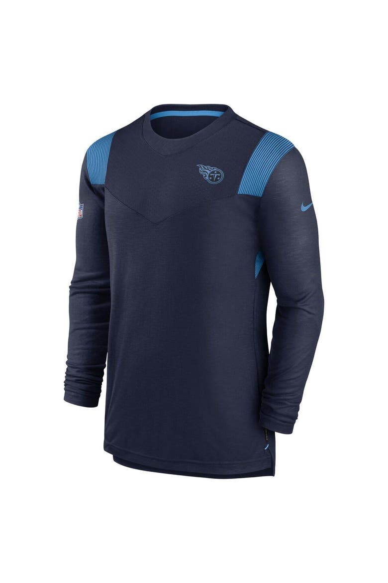 Men's Nike Navy Tennessee Titans Sideline Tonal Logo Performance Player Long Sleeve T-Shirt, Alternate, color, Navy
