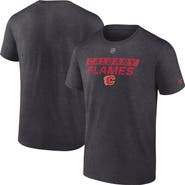 FANATICS Men's Fanatics Heather Charcoal Calgary Flames Authentic Pro Core Primary T-Shirt