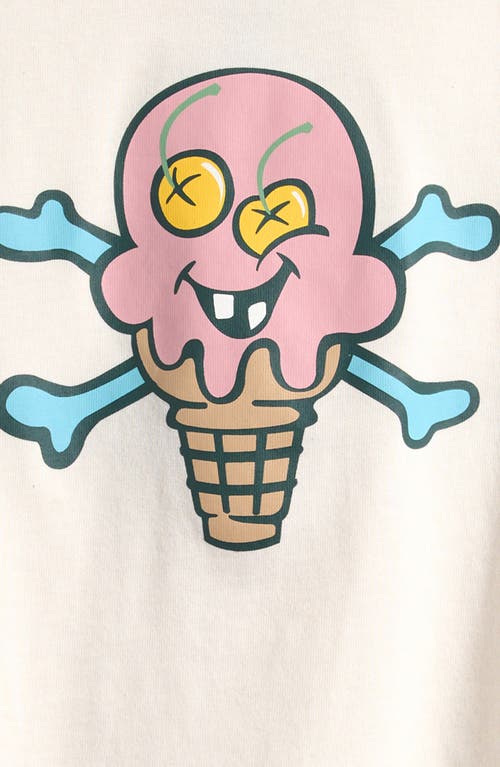 Icecream Kids' Sorbet Cotton Graphic T-shirt In Whisper White