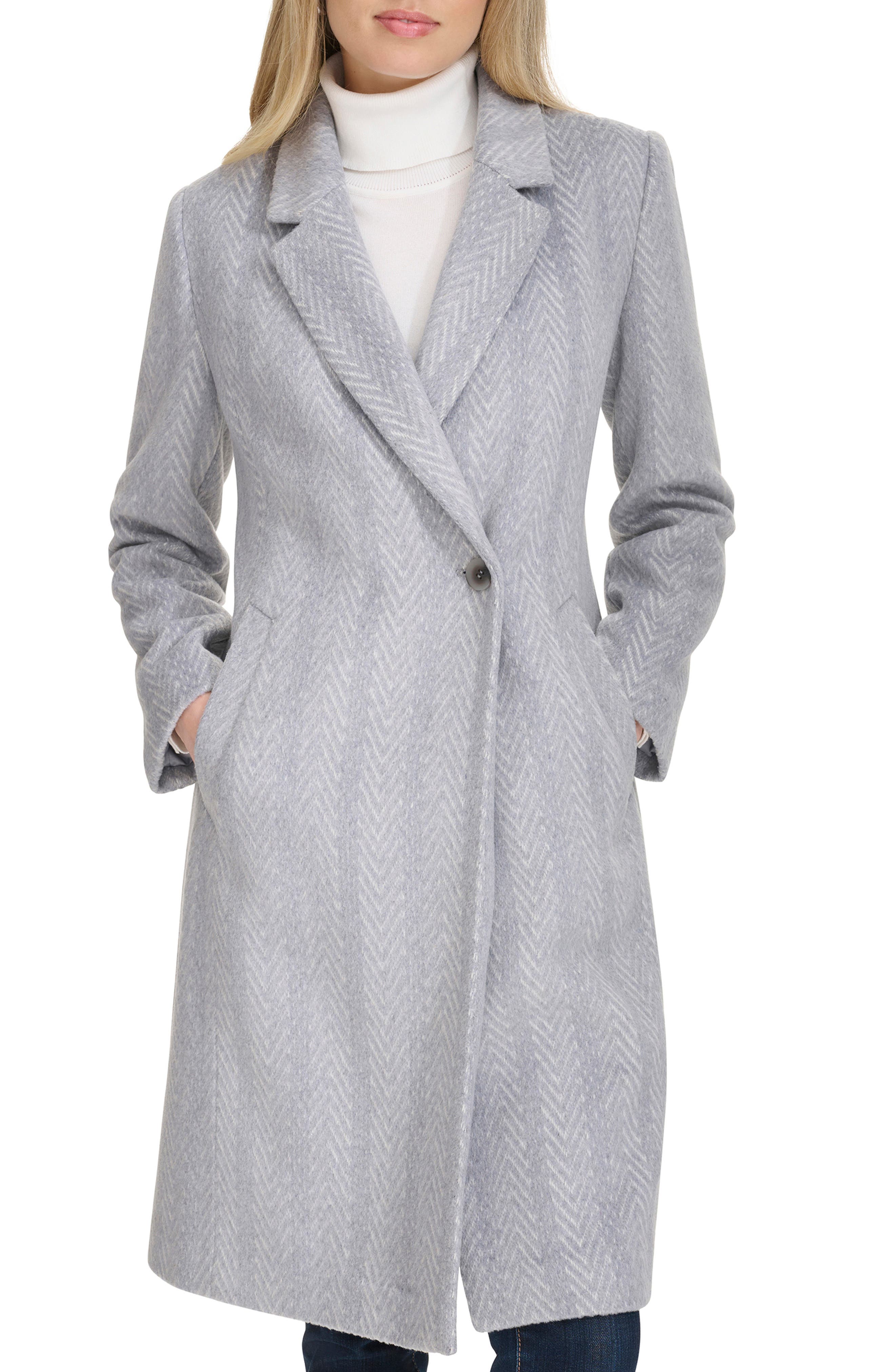 Cole Haan Chevron Pattern Coat