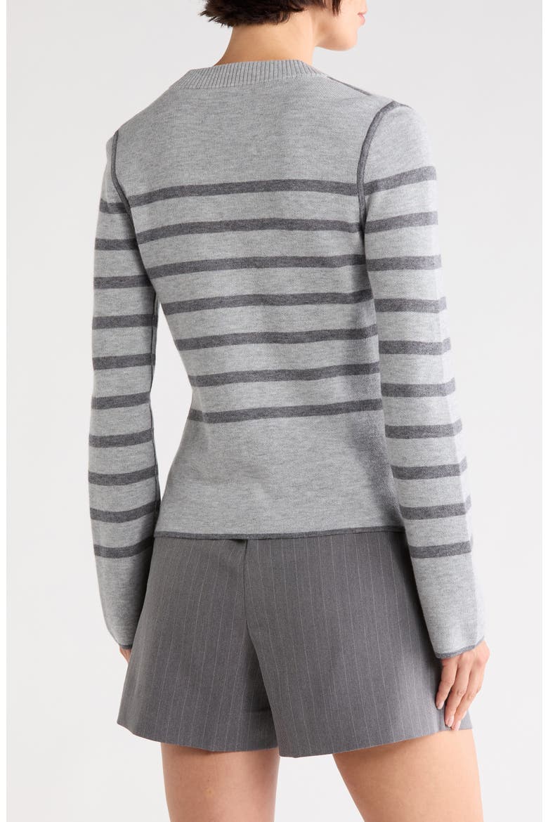 Mariana Reversible Button-Up Sweater, Alternate, color, LIGHT GREY DARK GREY
