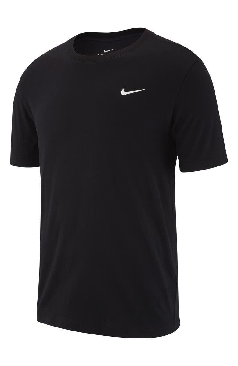 Nike Dri-FIT Training T-Shirt, Alternate, color, 010 Black/White