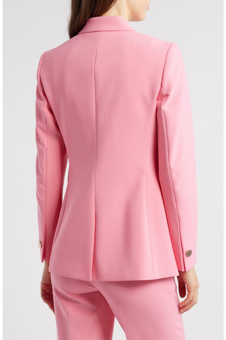 One-Button Stretch Knit Blazer, Alternate, color, PINK DAHLIA